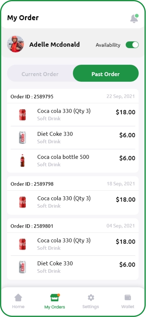 Food Delivery App Screens four