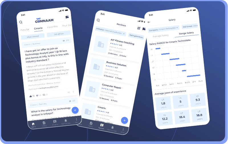 Gumnaam - Anonymous Professional Network App
