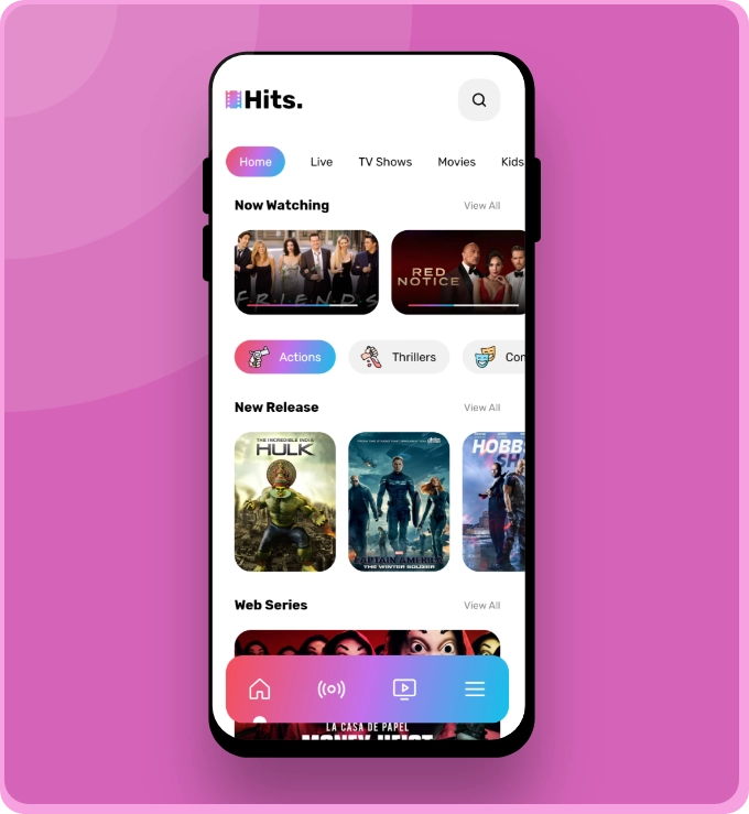 StreamSphere Comprehensive Entertainment App